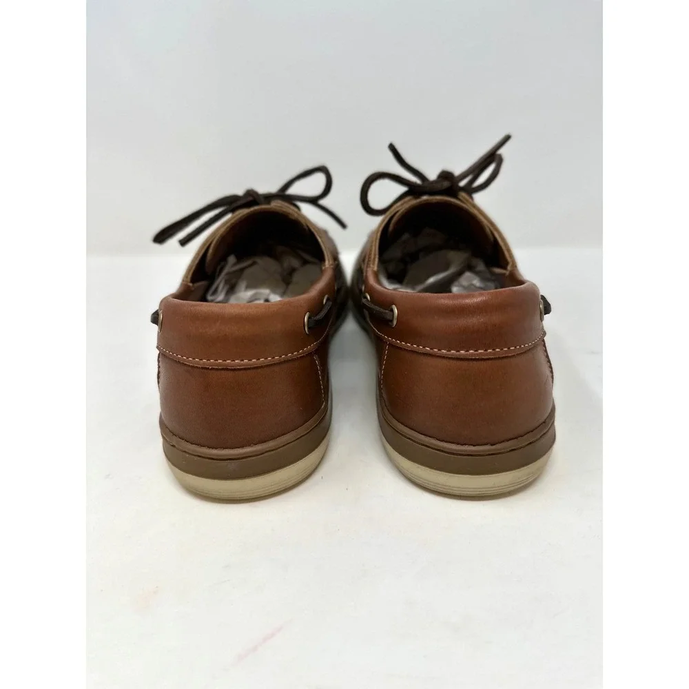 Allen Edmonds Eastsport Leather Boat Shoes Brown 10
